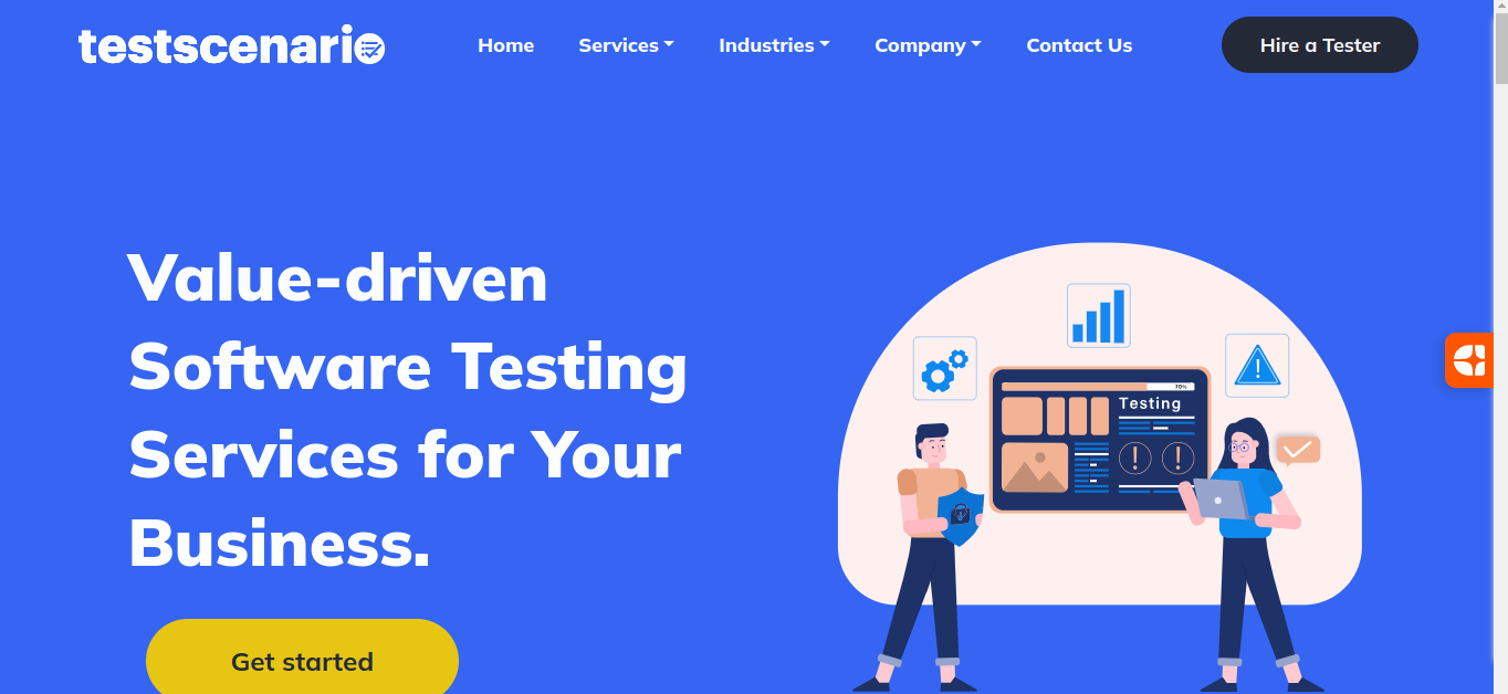 a snapshot of the company mentioned under the list of top software testing companies from India